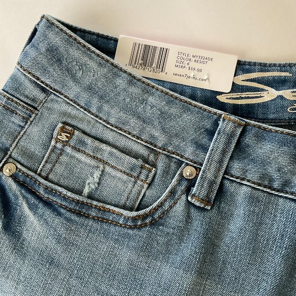 SEVEN 7 Women's Weekend Shorts NWT Size 6 - Picture 3 of 7